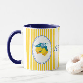 Amalfi gula citron Medelhavsstil Mugg