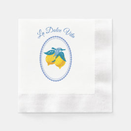 Amalfi gula citron Medelhavsstil Pappersservett
