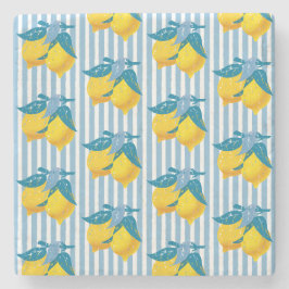 Amalfi gula citron Medelhavsstil Stenunderlägg