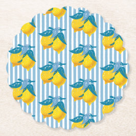 Amalfi gula citron Medelhavsstil Underlägg Papper