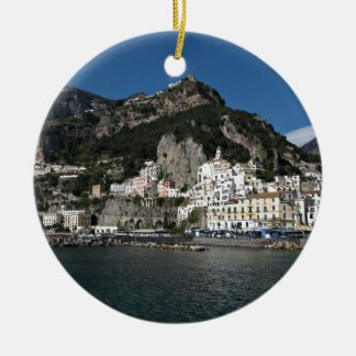 Amalfi havet beskådar julgransprydnad keramik