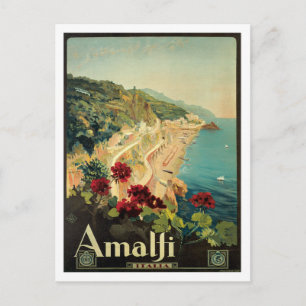 Amalfi Italia Italien Vintage Vykort