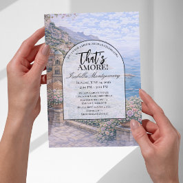 Amalfi Italian Themed Bridal Shower Inbjudningar