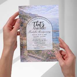 Amalfi Italian Themed Bridal Shower Inbjudningar