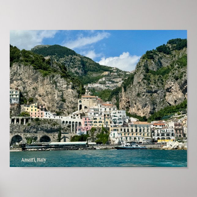 Amalfi Italien Design Poster (Framsidan)