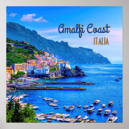 Amalfi-Italien Europa Modern fotoresa Poster