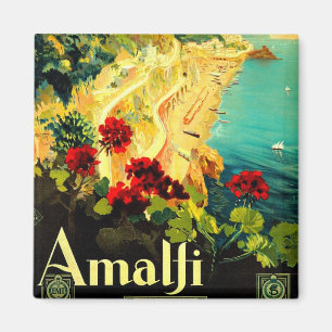 Amalfi Italien Italia VintageTravel Reklam Magnet