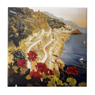 Amalfi, Italien Kakelplatta