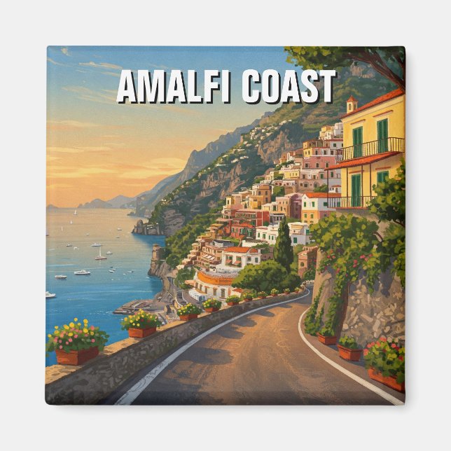 Amalfi-Italien Magnet (Framsidan)