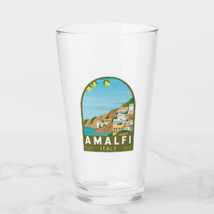 Amalfi Italien Retro Travel Art-Vintage Glaskopp