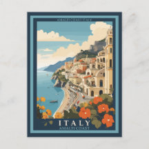 Amalfi Italien Retro Travel Vintage