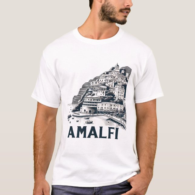 Amalfi, Italien T Shirt (Framsida)