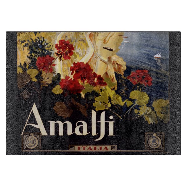 Amalfi Italien Travel Poster Art Graphic (Framsidan)