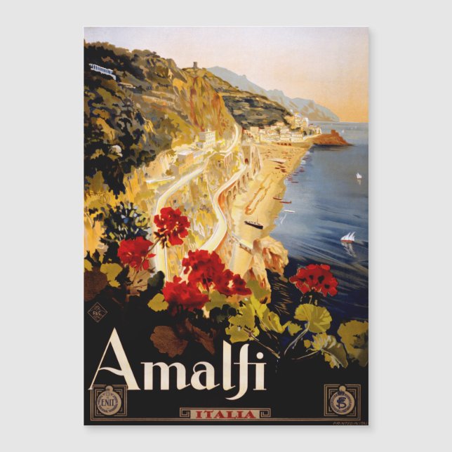 Amalfi Italien Travel Poster Art Graphic (Framsida)