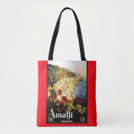 Amalfi Italien Vintage resor Tote Tygkasse