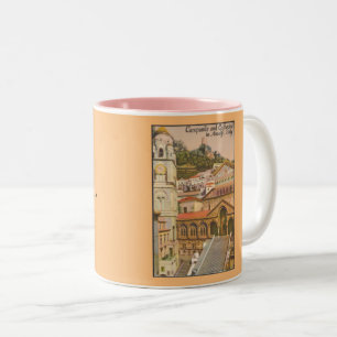 Amalfi, Italien Vintage resor vykort Två-Tonad Mugg