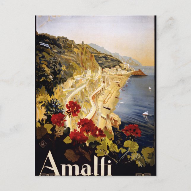 Amalfi, Italien Vykort (Framsida)
