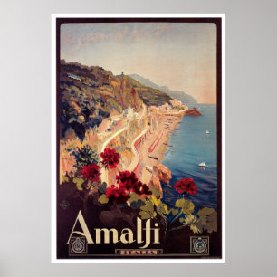 Amalfi italienvintage resoraffisch poster