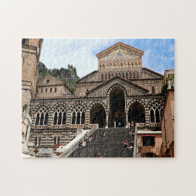 Amalfi katedral, italiensk Italien i Duomo Pussel (Horisontell)