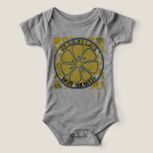 Amalfi-kust citron Medelhavet Baby Shower T Shirt