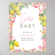 Amalfi-kust citron sommar italiensk Ciao baby show