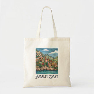 Amalfi-kust shoppingväska tygkasse