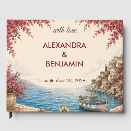 Amalfi-kustbröllop | Romantisk Medelhavet Gästböcker