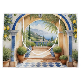 Amalfi Kusten Archway-Medelhavsvy