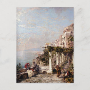 Amalfi Kusten av Franz Richard Unterberger Vykort