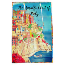 Amalfi Kusten av Italien Gift Bag av konstnären