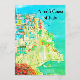 Amalfi Kusten av Italien Postcard av artist