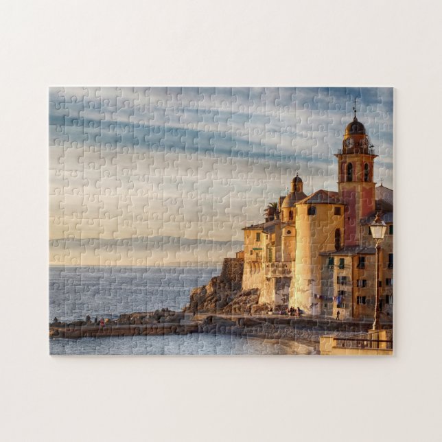 Amalfi Kusten Cinque Terre Italien scenen sommarji Pussel (Horisontell)