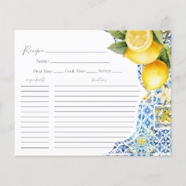 Amalfi Kusten  en Möhippa för receptkort