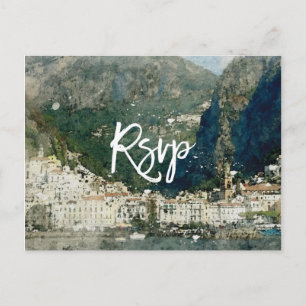 amalfi kusten, italian bröllop OSA vykort