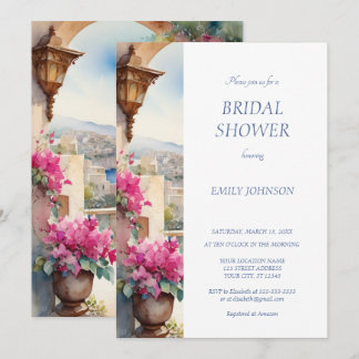 Amalfi Kusten Italien Bougainvillea Möhippa Inbjudningar