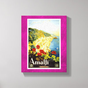 Amalfi Kusten, Italien Canvastryck