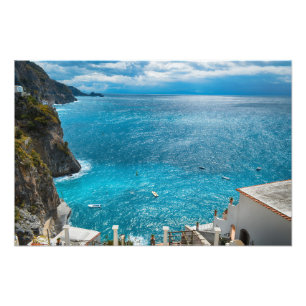 Amalfi Kusten Italien Fototryck