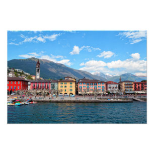 Amalfi Kusten Italien Fototryck
