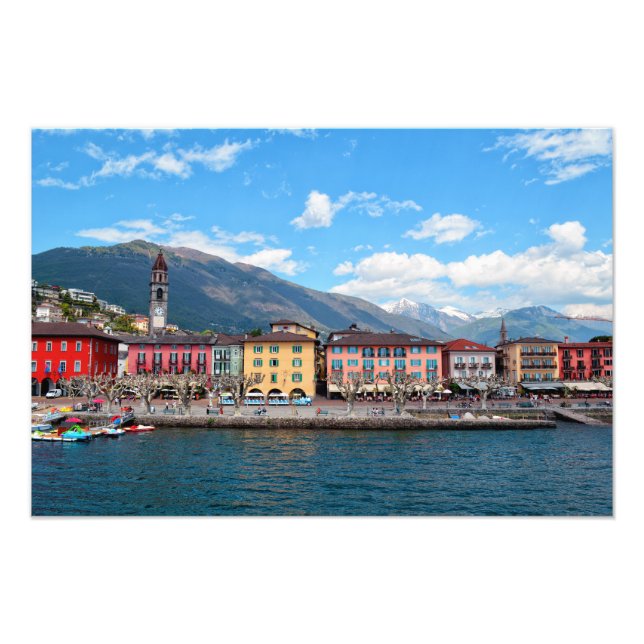 Amalfi Kusten Italien Fototryck (Framsidan)