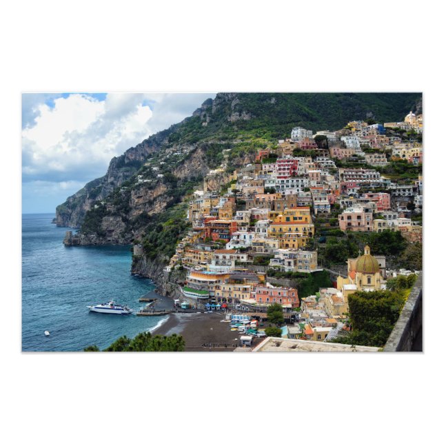 Amalfi Kusten Italien Fototryck (Framsidan)