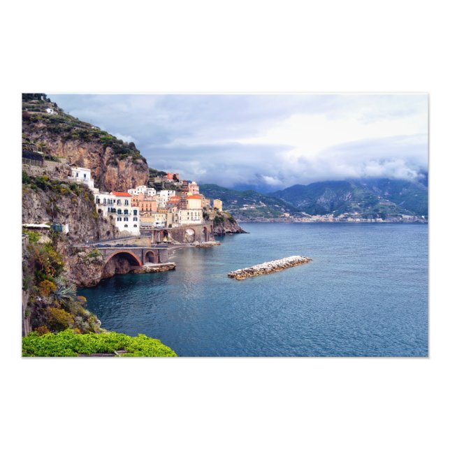 Amalfi Kusten Italien Fototryck (Framsidan)