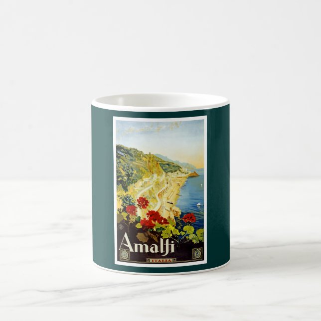 Amalfi Kusten, Italien Kaffemugg (Center)