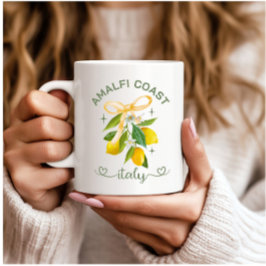 Amalfi Kusten Italien Lemon & Bow Mugg - Personlig