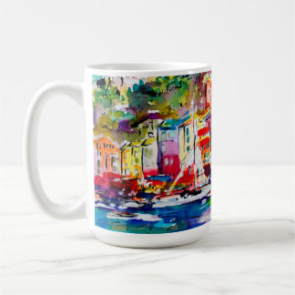 Amalfi Kusten Italien Originalbildens vattenfärger Kaffemugg