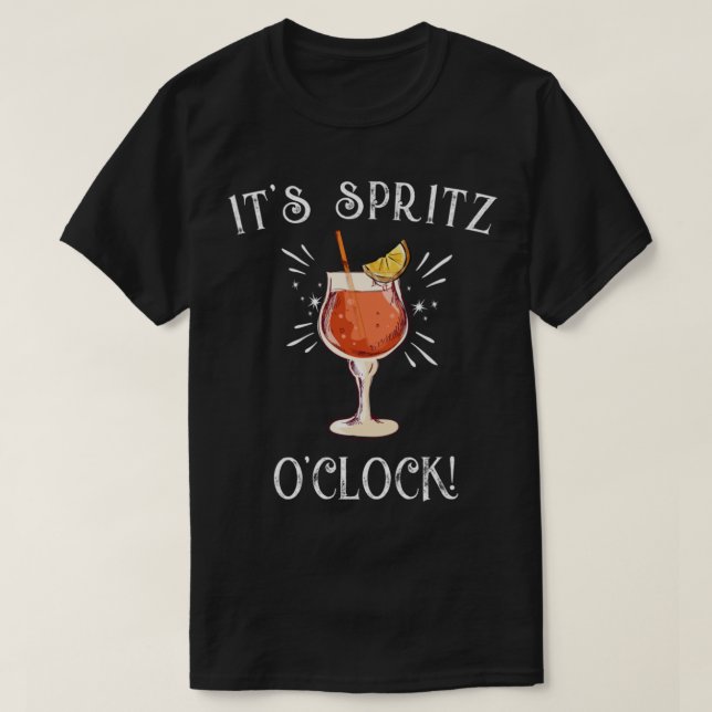Amalfi Kusten Italien _quot_it_s Spritz O_klocka L T Shirt (Design framsida)