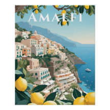 Amalfi-kusten Italien Resestryck