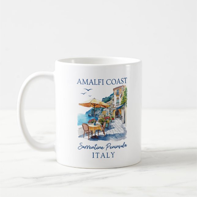 Amalfi Kusten Italien Scenia Summer Kaffemugg (Vänster)