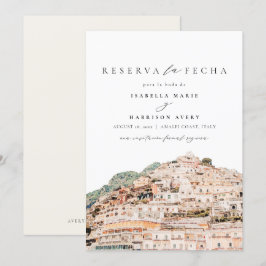 Amalfi Kusten Italien Spanska Spara datum Inbjudningar