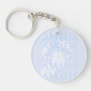 Amalfi Kusten, Italien, Travel Art, Preppy, Blue