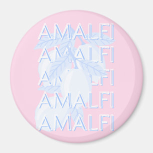 Amalfi Kusten, Italien, Travel Art, Preppy Magnet